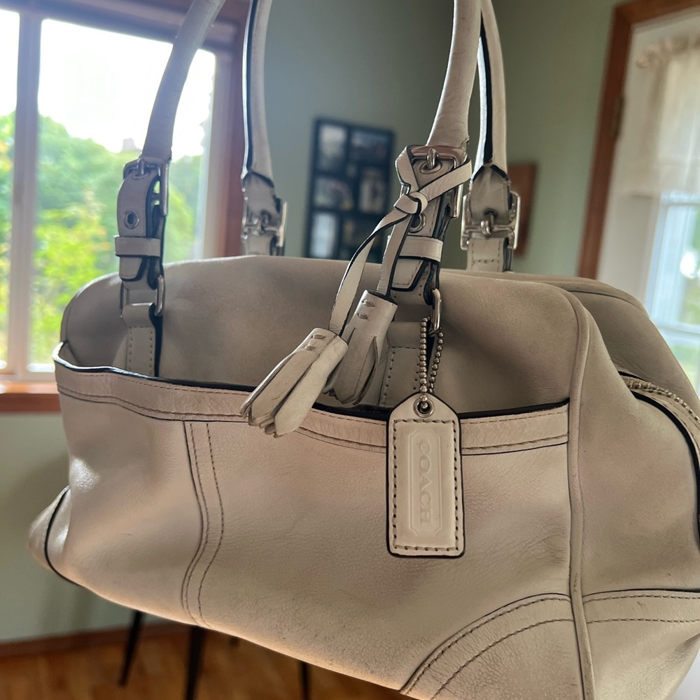 Vintage coach shoulder satchel bag